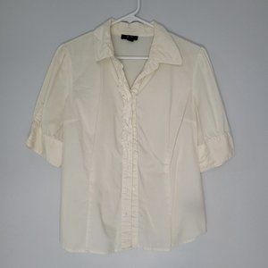 AGB, L, white blouse